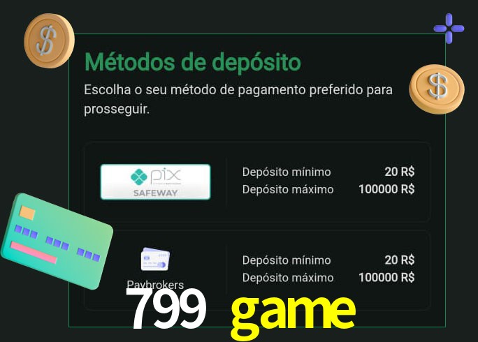 O cassino 799 game oferece uma grande variedade de métodos de pagamento